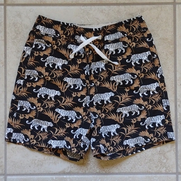 Janie and Jack Tiger Print Cotton Shorts 18 to 24 Months - Picture 1 of 6